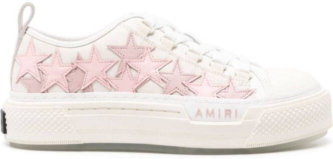 AMIRI Stars Court Low canvas sneakers Neutrals