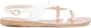 Ancient Greek Sandals Alethea flat sandals White