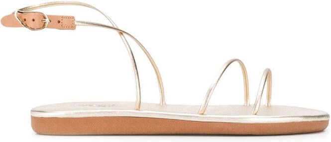 Ancient Greek Sandals Angel slingback sandals Metallic