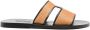 Ancient Greek Sandals Apteros basket-weave slides Neutrals - Thumbnail 1