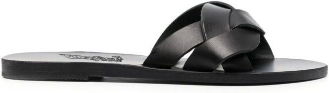 Ancient Greek Sandals Arachne slip-on sandals Black