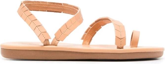 Ancient Greek Sandals Aspida leather sandals Brown