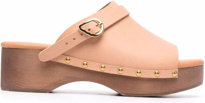 Ancient Greek Sandals buckle-detail clog sandals Neutrals