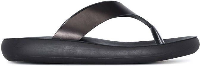 Ancient Greek Sandals Charys leather sandals Black