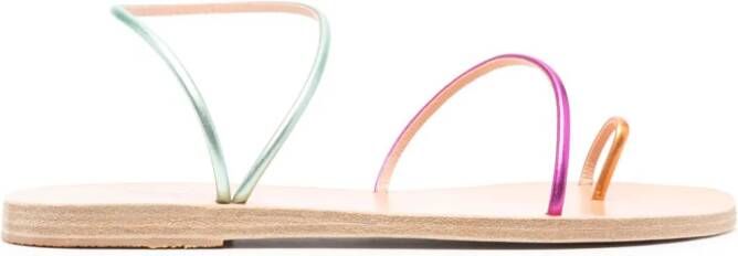 Ancient Greek Sandals Chora metallic-finish sandals Pink