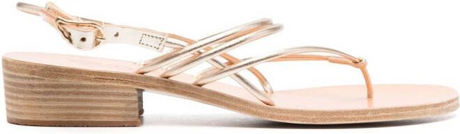 Ancient Greek Sandals Cycladic 35mm heeled sandal Gold