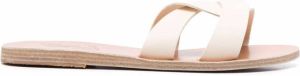 Ancient Greek Sandals Desmos leather sandals White