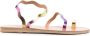 Ancient Greek Sandals Elafonisos metallic-finish sandals Purple - Thumbnail 1