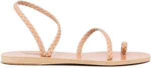 Ancient Greek Sandals Eleftheria braided leather sandals Neutrals
