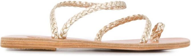 Ancient Greek Sandals Eleftheria braided sandals Gold