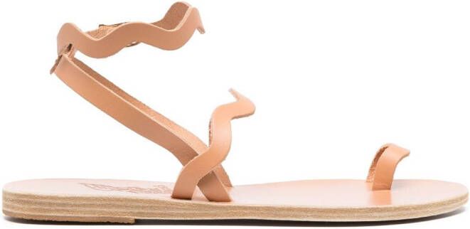 Ancient Greek Sandals Elounda flat leather sandals Neutrals