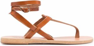 Ancient Greek Sandals Estia leather sandals Brown
