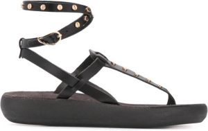 Ancient Greek Sandals Estianails studded sandals Black