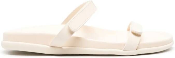 Ancient Greek Sandals Idra leather slides White