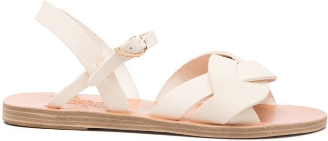 Ancient Greek Sandals interwoven Pallada sandals White