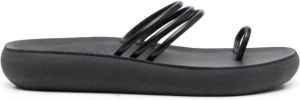 Ancient Greek Sandals Kalokeri leather sandals Black