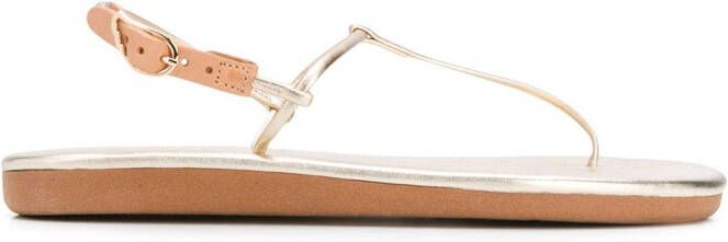 Ancient Greek Sandals Katerina flat sandals Metallic