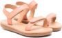 ANCIENT GREEK SANDALS KIDS Little Poros leather sandals Orange - Thumbnail 1