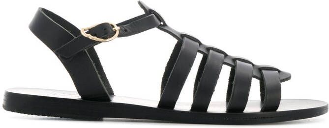 Ancient Greek Sandals Korinna sandals Black