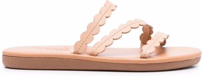 Ancient Greek Sandals leather slip on sandals Neutrals