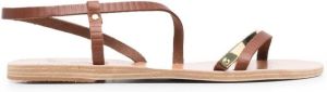 Ancient Greek Sandals leather strap sandals Brown