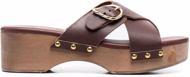 Ancient Greek Sandals Marilisa clog sandals Brown