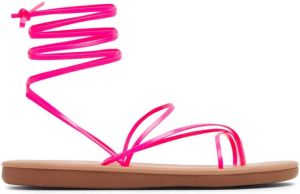 Ancient Greek Sandals multi-way strap leather sandals Pink
