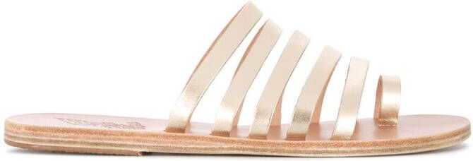 Ancient Greek Sandals Niki slides Metallic