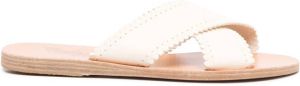 Ancient Greek Sandals Philourgos slip-on slides White