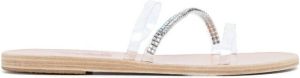 Ancient Greek Sandals Polytimi crystal-embellished sandals Brown