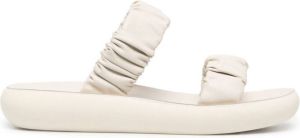 Ancient Greek Sandals Scrunchie Melia sandals White