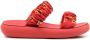 Ancient Greek Sandals Scrunchie Melia slides Red - Thumbnail 1