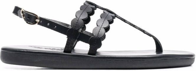 Ancient Greek Sandals slingback strap sandals Black