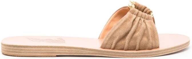 Ancient Greek Sandals slip-on suede sandals Neutrals
