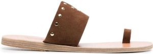 Ancient Greek Sandals Sotiria suede sandals Brown