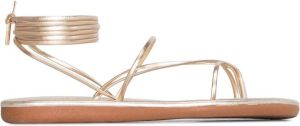 Ancient Greek Sandals string flip flop sandals Gold
