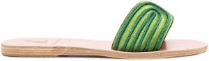 Ancient Greek Sandals The Harness slides Green
