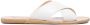 Ancient Greek Sandals White Thais Leather Sandals - Thumbnail 1