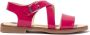 ANDANINES cross-straps leather sandals Pink - Thumbnail 1