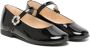 ANDANINES crystal-embellished leather ballerina shoes Black - Thumbnail 1