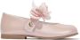 ANDANINES floral-appliqué leather ballerina shoes Pink - Thumbnail 1
