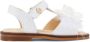 ANDANINES floral-appliqué leather sandals White - Thumbnail 1