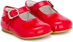 Andanines Shoes scalloped trim ballerinas Red
