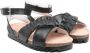 Andorine open-toe leather sandals Black - Thumbnail 1