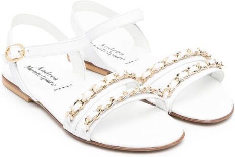 Andrea Montelpare Andrea chain-link detail sandals White