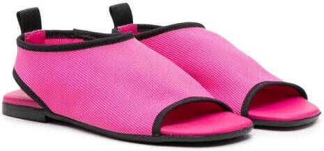 Andrea Montelpare contrasting-trim open-toe sandals Pink