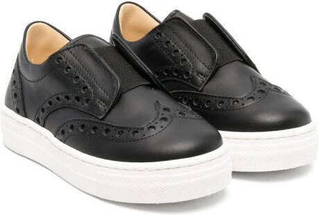 Andrea Montelpare leather slip-on sneakers Black