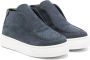 Andrea Montelpare leather slip-on sneakers Blue - Thumbnail 1