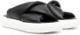 Andrea Montelpare padded-design leather sandals Black - Thumbnail 1