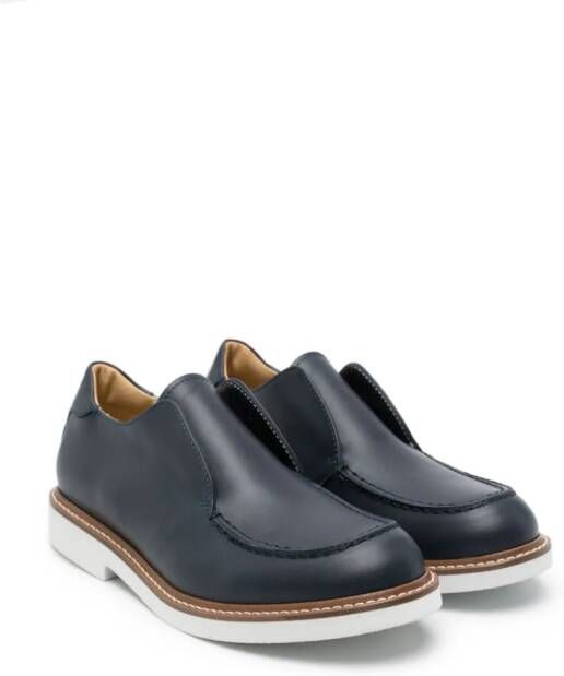 Andrea Montelpare slip-on leather boots Blue